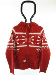 Addict Alpine Hooded Knit - Red