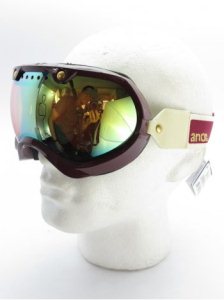 Anon Vintage Goggles - Burgundy With Gold Chrome Lens