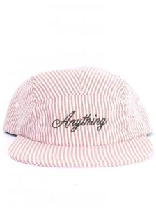 Anything Strip Camp 5 Panel Cap - Red