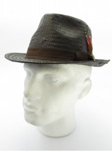 Brixton Hank Hat - Dark Brown Straw