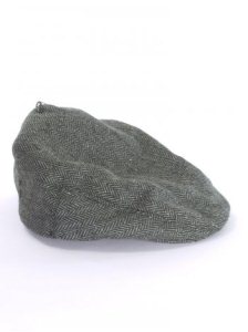 Brixton Hooligan Hat - Grey/Black Herringbone