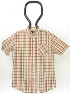 Brixton Howl Short Sleeve Shirt - Burgundy Plaid