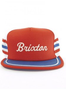Brixton Pilsner Snap Back Cap - Blue / Red