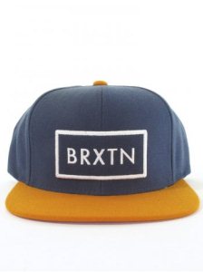 Brixton Rift Snap Back Cap - Navy / Orange