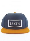 Brixton Rift Snap Back Cap - Navy / Orange