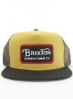Brixton Route 3 Snap Back Cap – Gold / Black