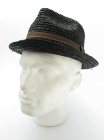Brixton Somber Hat - Black Straw