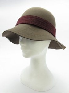 Brixton Stella Womens Hat - Taupe Burgundy