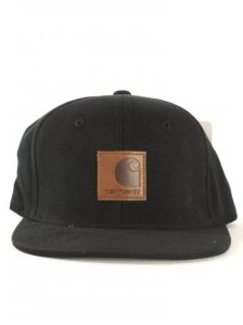 Carhartt Logo Starter Snap Back Cap - Black