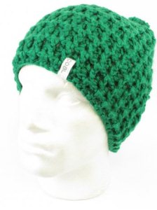 Coal Waffle Beanie - Kelly Green