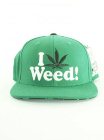 Dgk I Love Weed Snap Back Cap - Green