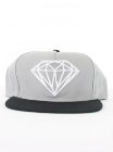 Diamond Brilliant Snap Back Cap - Grey/Black