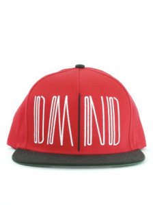 Diamond Coda Snap Back Cap - Red/White