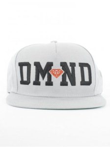 Diamond Dmnd Snap Back Cap - Grey/Black