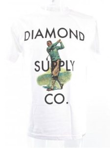 Diamond Golf T-Shirt - White
