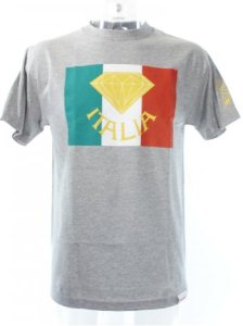Diamond Italia T-Shirt - Heather Grey