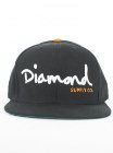 Diamond Og Logo Snap Back Cap - Black/White