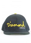 Diamond Og Logo Snap Back Cap – Navy/Yellow