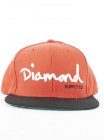 Diamond Og Logo Snap Back Cap – Red/Black