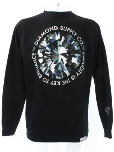 Diamond Simplicity Crew Sweater - Black