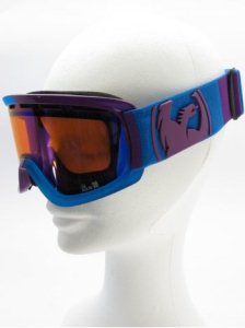 Dragon Lil D Kids Goggles - Block Blue Purple With Blue Ionized Lens