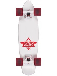 Dusters Ace Cruiser Complete Skateboards - White/Red