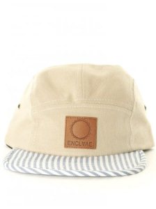 Enclave Zephyr 5 Panel Cap - Bone/Blue