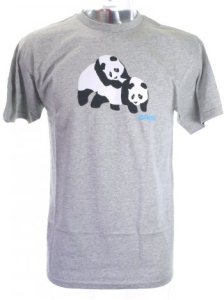 Enjoi Piggyback Panda T-Shirt - Grey