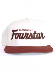 Fourstar Script Starter Snap Back Cap - Bone