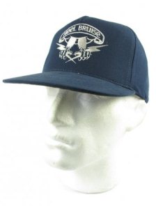 Heel Bruise Claw Embroidery Snap Back Cap - Navy