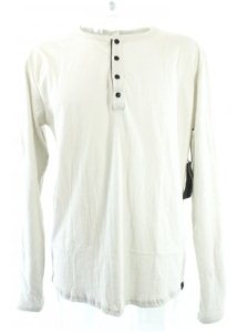 Kr3w Attica Henley Longsleeve T-Shirt - Off White