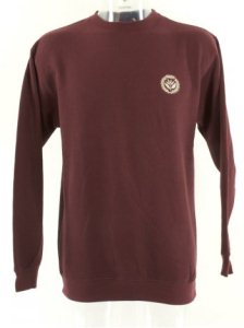 Magenta Shield Crew Sweater - Burgundy