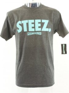 Mighty Healthy Steez T-Shirt - Charcoal