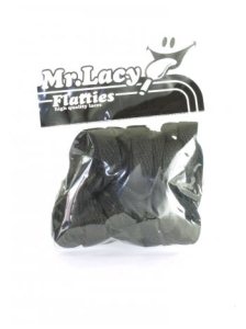Mr Lacey Flatties Laces - Black