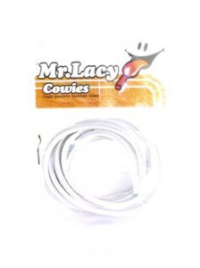 Mr Lacy Cowies Shoelaces - White