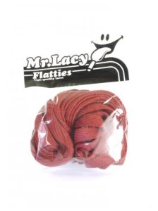 Mr Lacy Flatties Shoelaces - Burgundy