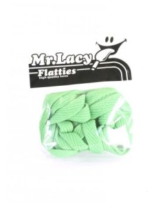 Mr Lacy Flatties Shoelaces - Kelly Green