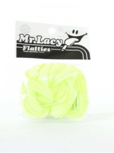 Mr Lacy Flatties Shoelaces - Neon Lime Yellow