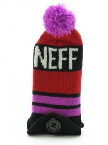 Neff Mini Phone Beanie - Red