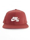Nike Sb Icon Snap Back Cap - Team Red/White