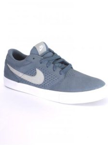 Nike Sb P-Rod 5 Lr Shoes - White/Matte Silver-Medium Denim