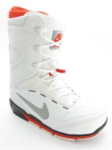 Nike Snowboarding Zoom Kaiju Boots - White/Metallic Silver-Chile Red