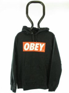 Obey The Box Hooded Sweat - Black