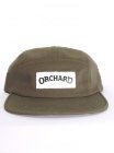 Orchard Chino Text 5 Panel Cap - Brown