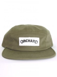 Orchard Chino Text 5 Panel Cap - Nutmeg