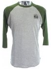 Passport Convict Raglan T-Shirt - Grey / Green