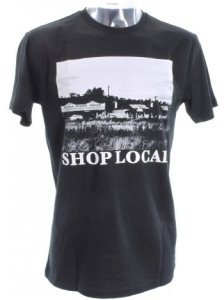 Passport Shop Local T-Shirt - Black / White