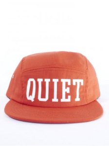 Quiet Life Big Text 5 Panel Cap - Red