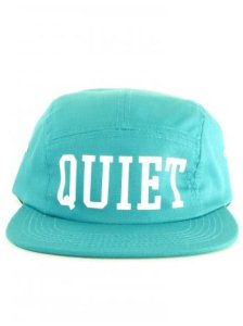 Quiet Life Big Text 5 Panel Cap - Teal
