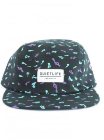 Quiet Life Notes 5 Panel Cap - Black